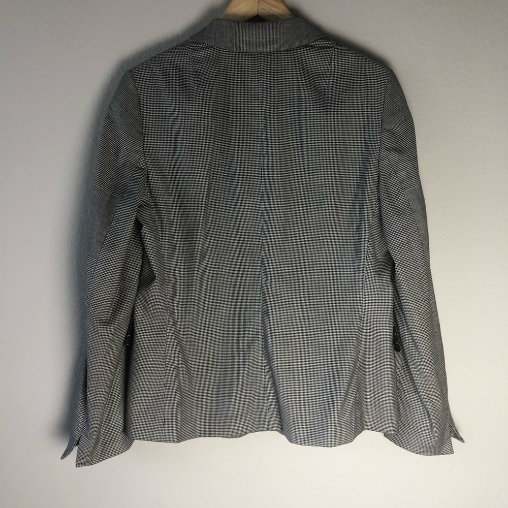 Akris Punto wool blend gray check blazer size 10 - Picture 8 of 8